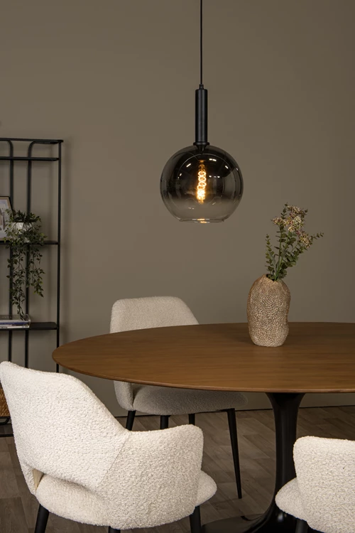 Lucide MARIUS - Suspension - Ø 30 cm - 1xE27 - Noir - ambiance 1